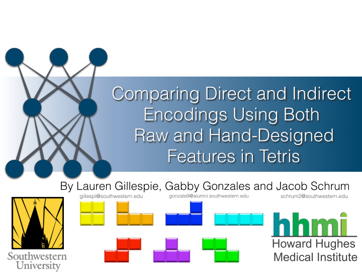 comparing direct and indirect encodings using both raw