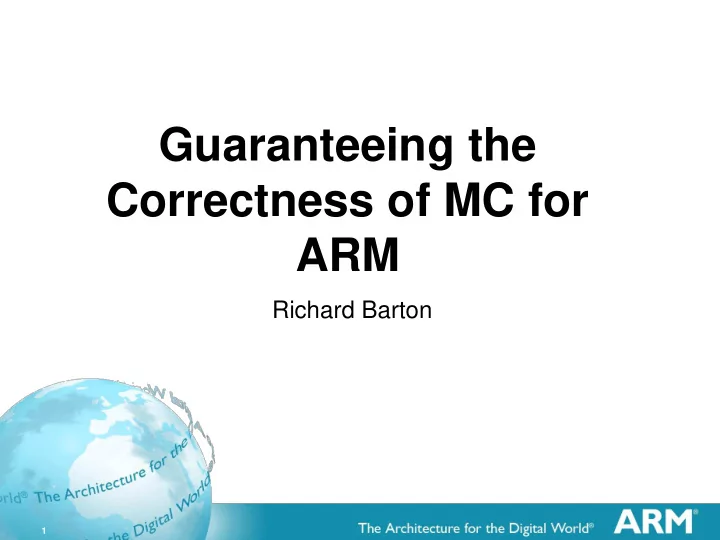 guaranteeing the