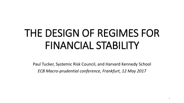 fin inancial stability
