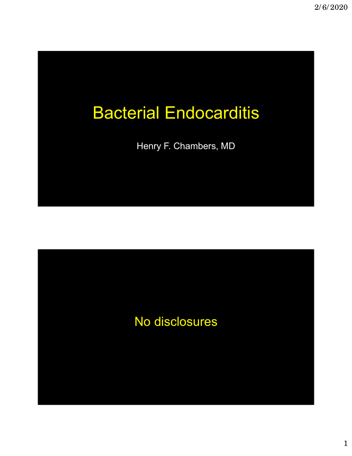 bacterial endocarditis
