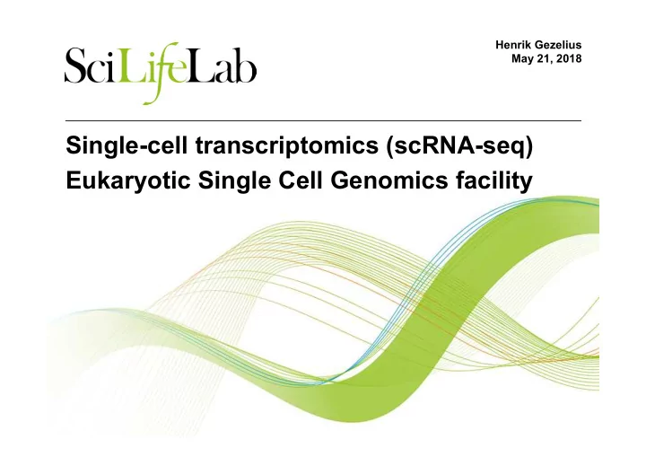 single cell transcriptomics scrna seq eukaryotic single