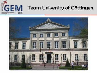 Team University of Gttingen  Team University of Gttingen  In brightest day, in darkest night,