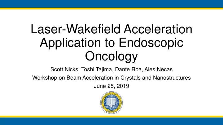 laser wakefield acceleration