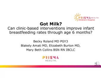 Background:  -Breastmilk recommended for infant health. (AAP, 2012 &amp; USDHHS, 2010)