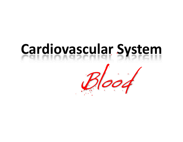 cardiovascular system cardiovascular system