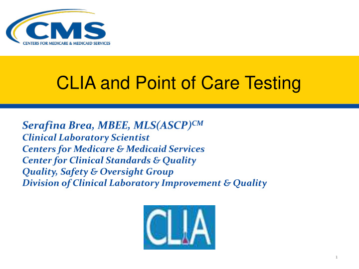 clia and point of care testing