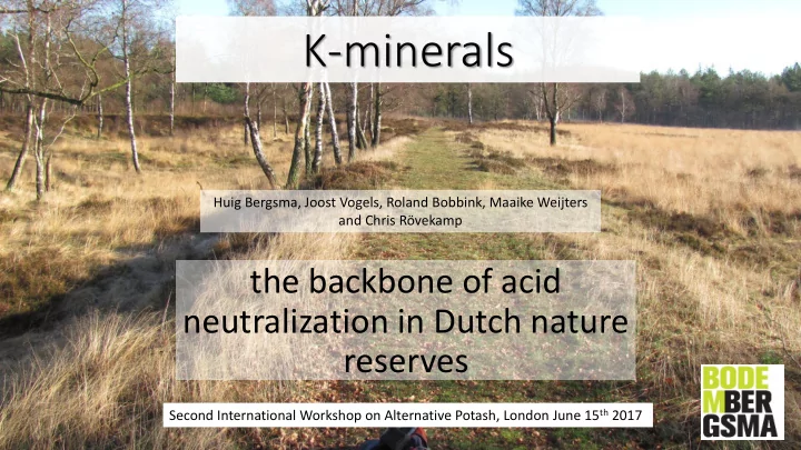 k minerals