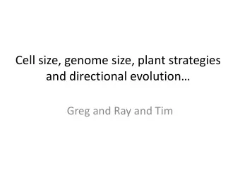 and directional evolution  Greg and Ray and Tim  Proteaceae are the best organisms in  the world
