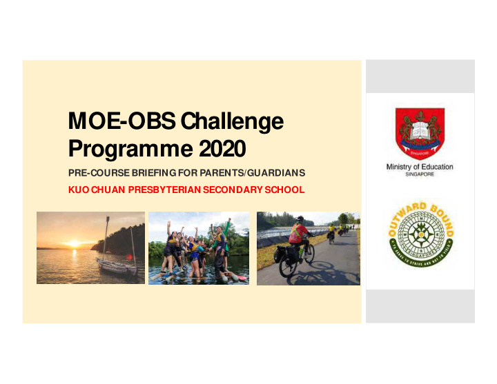 moe obs challenge programme 2020