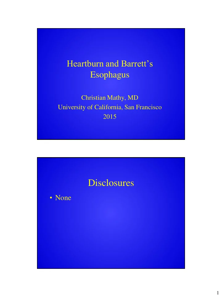 disclosures