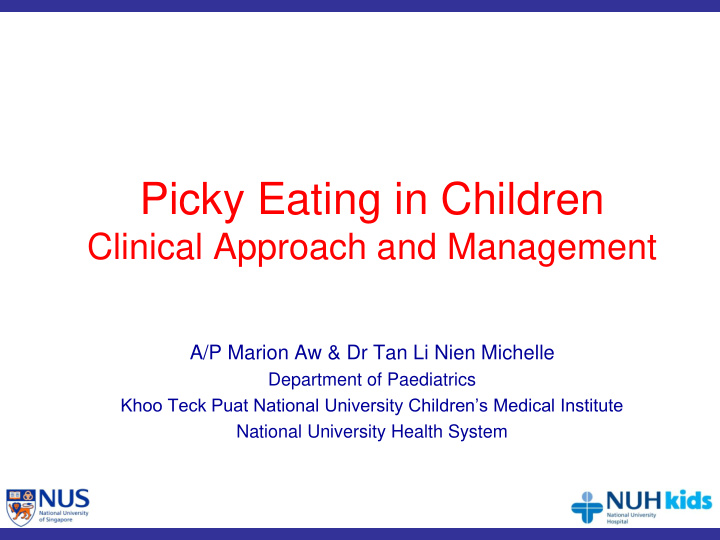 picky eating in children