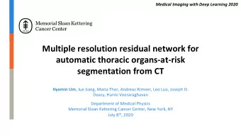Multiple resolution residual network for  automatic thoracic organs-at-risk  segmentation from CT