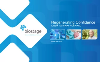 Regenerating Confidence  A NEW PATHWAY FORWARD  FEBRUARY 2018 Regenerating Confidence | A New