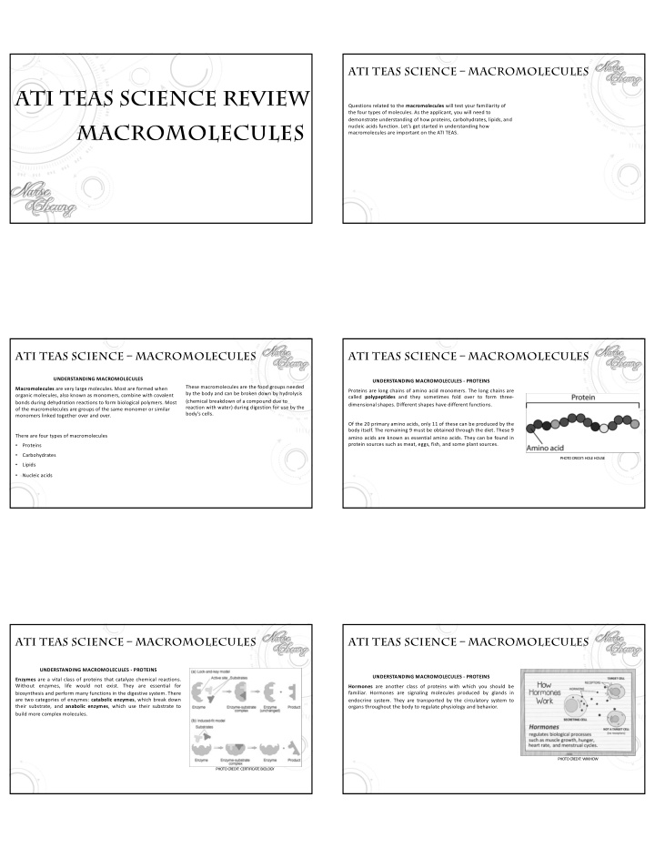 ati teas science review