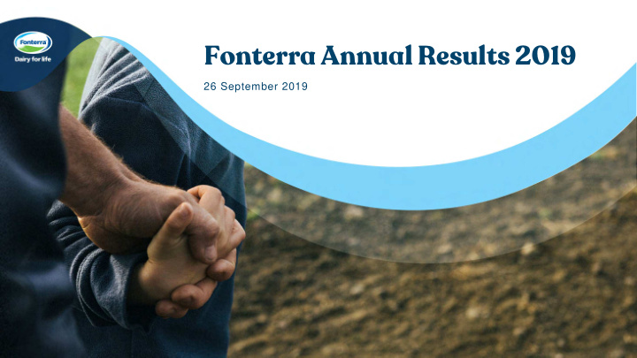 fonterra annual results 2019