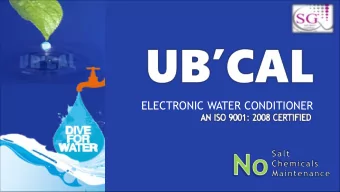 ELECTRONIC WATER CONDITIONER  U K Systems is at your service  since 1993  &amp;  incorporated  with
