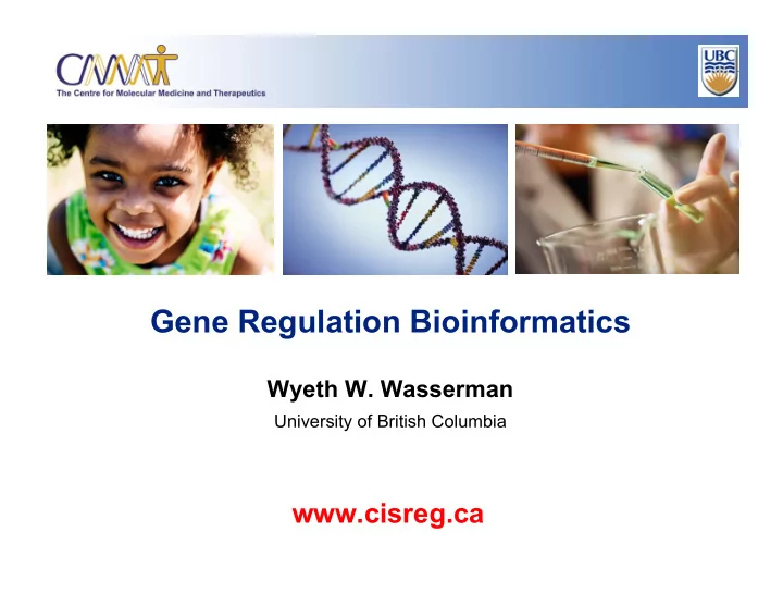 gene regulation bioinformatics