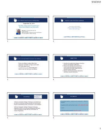 9/18/2019  COPE  WEBINAR SERIES FOR HEALTH PROFESSIONALS  FINDING SLIDES FOR TODAYS WEBINAR