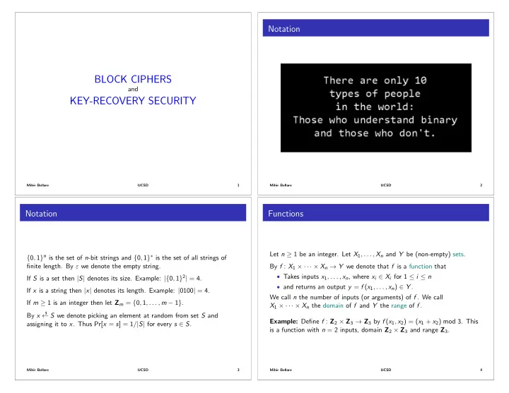 block ciphers
