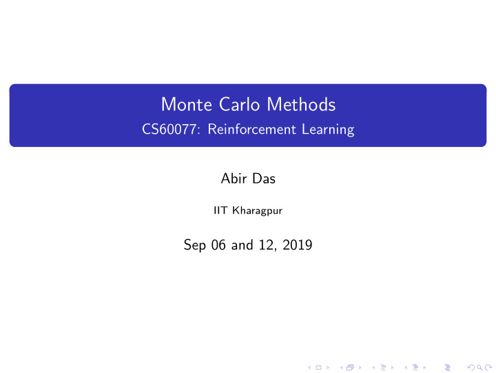 monte carlo methods