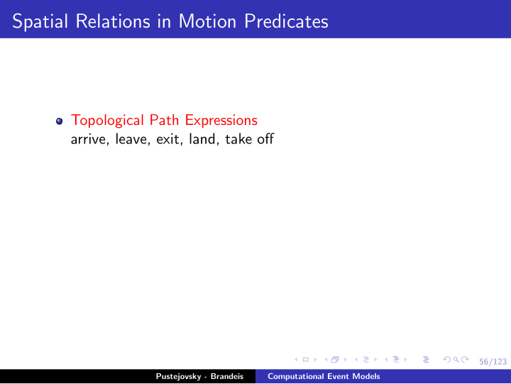 spatial relations in motion predicates