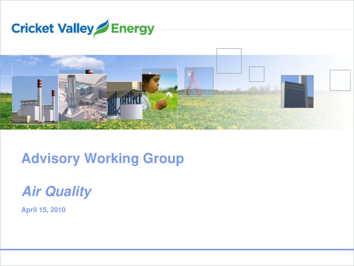 advisory working group air quality