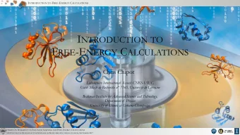I NTRODUCTION TO F REE -E NERGY C ALCULATIONS  Chris Chipot  Laboratoire International Associ