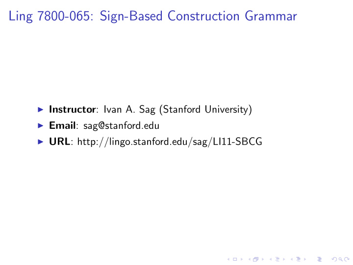 ling 7800 065 sign based construction grammar