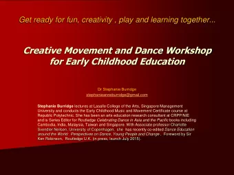 Dr Stephanie Burridge  stephanieanneburridge@gmail.com Stephanie Burridge lectures at Lasalle