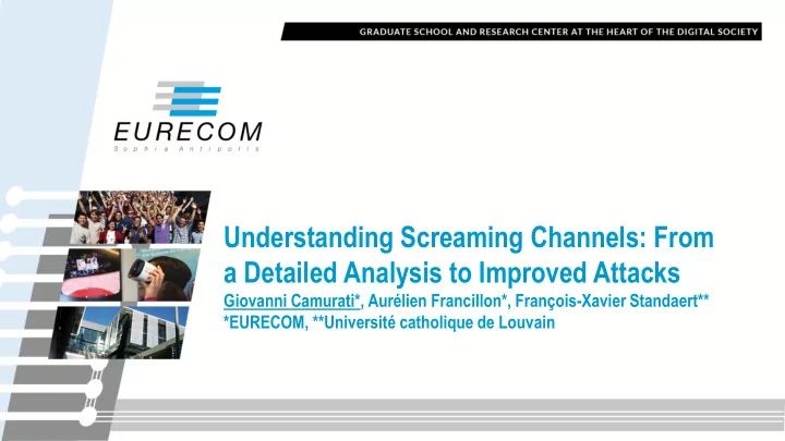 understanding screaming channels from a detailed analysis