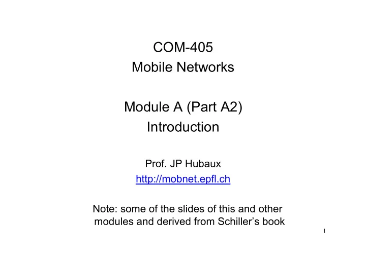 modulation and demodulation reminder