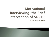 kate speck phd identify the benefits of using a brief