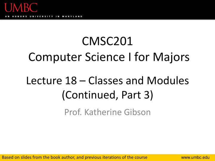 computer science i for majors