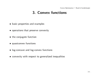 3. Convex functions  basic properties and examples  operations that preserve convexity