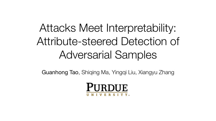 attacks meet interpretability attribute steered detection