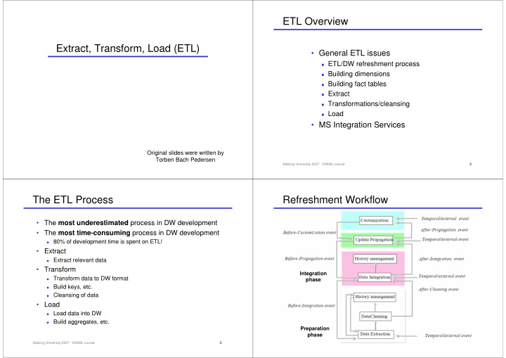 etl overview extract transform load etl