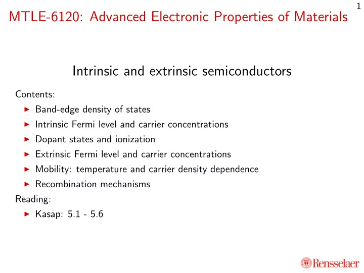 mtle 6120 advanced electronic properties of materials