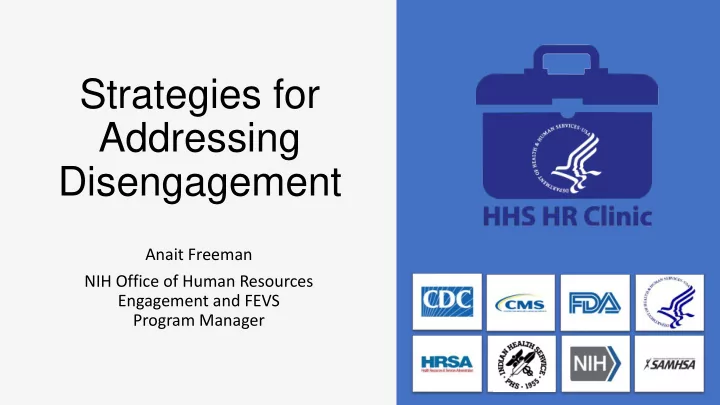 strategies for addressing disengagement