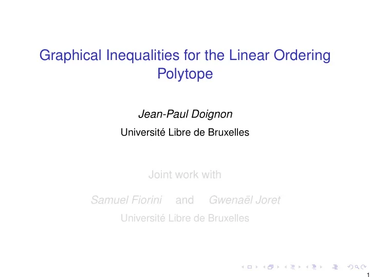 graphical inequalities for the linear ordering polytope