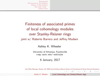 Finiteness of associated primes  of local cohomology modules  over Stanley-Reisner rings  joint w/