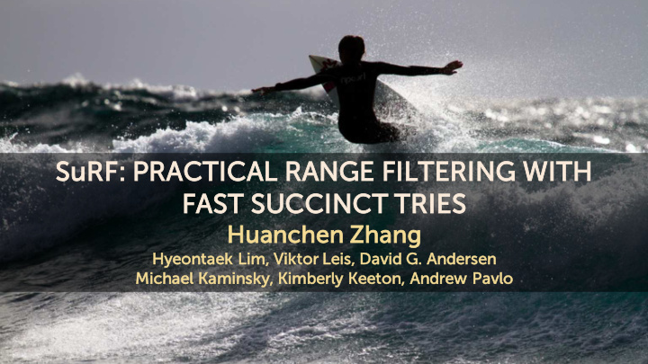 su surf practical range filtering with fa fast st su