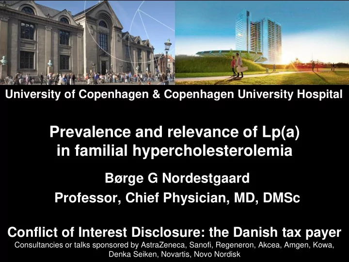 prevalence and relevance of lp a