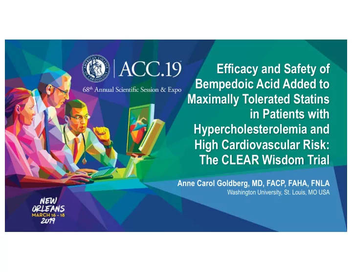efficacy and safety of bempedoic acid added to maximally