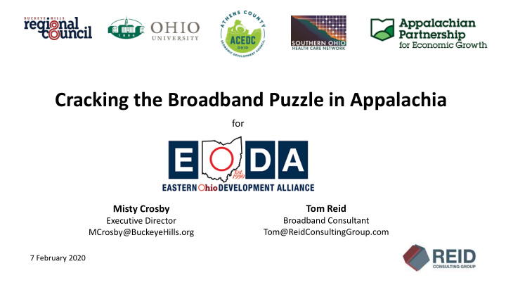 cracking the broadband puzzle in appalachia