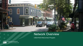 Network Overview  USDA RUS ReConnect Program  Agenda   Key Components of the Network Section