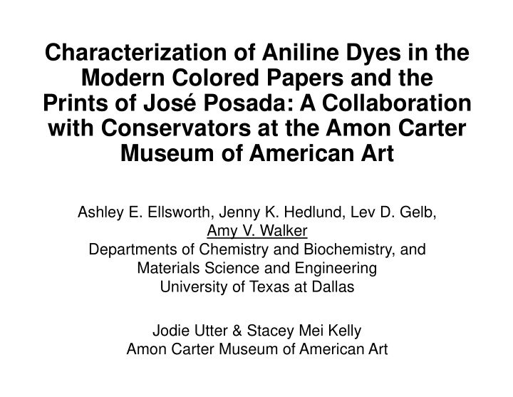 characterization of aniline dyes in the modern colored