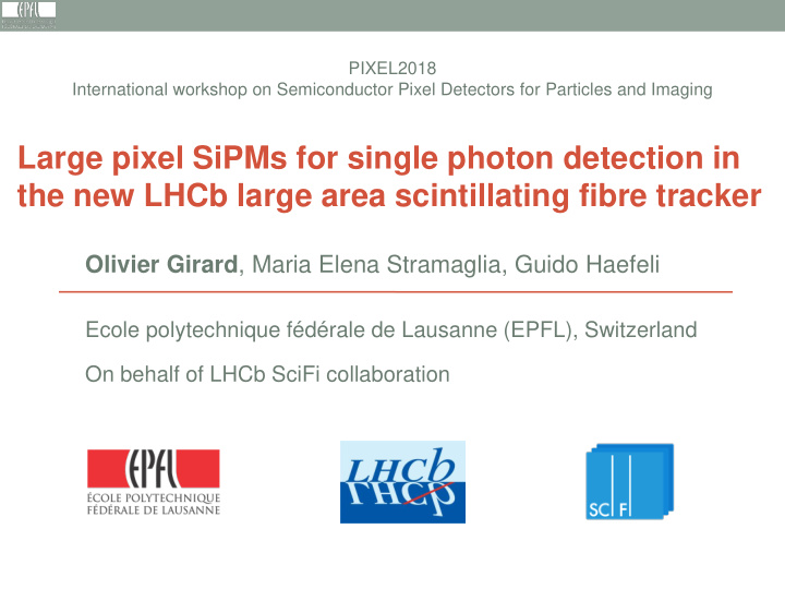 large pixel sipms for single photon detection in the new