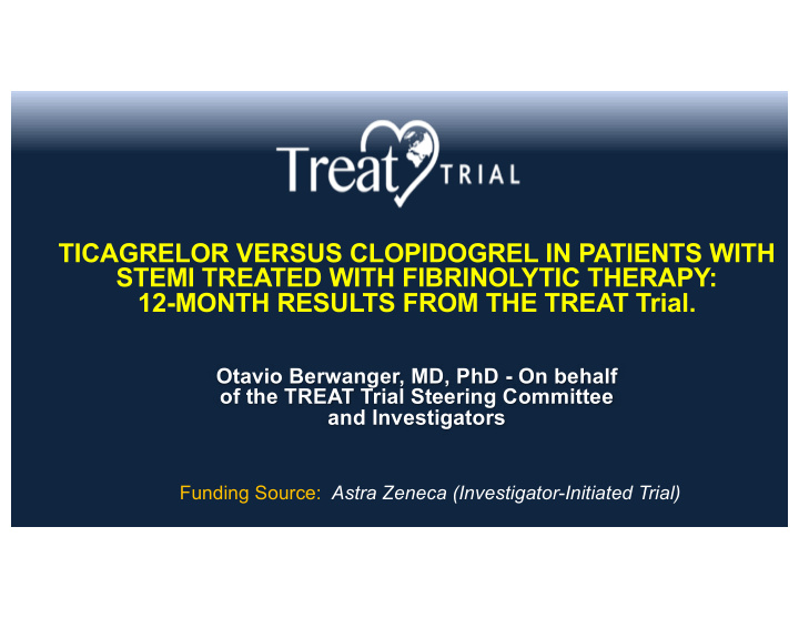 ticagrelor versus clopidogrel in patients with stemi