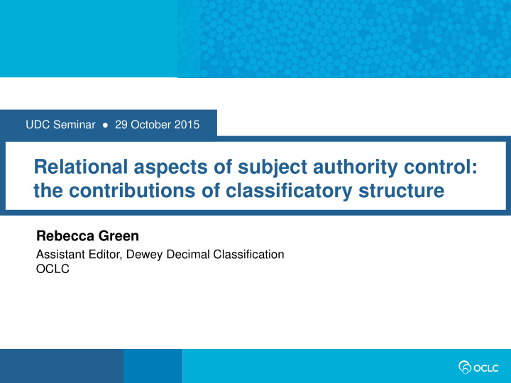 the contributions of classificatory structure