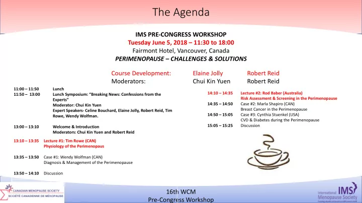 the agenda